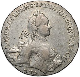 фото для Монета 1 рубль 1762 ММД TI ДМ Екатерина II Аверс