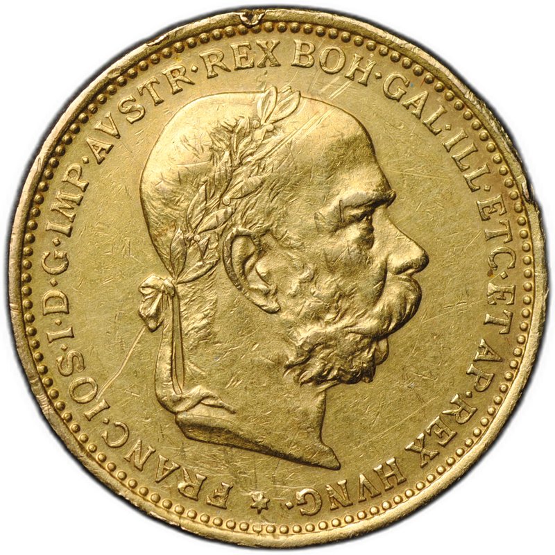 Монета 20 крон 1892 Австрия