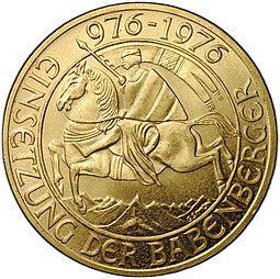 фото для Монета 1000 шиллингов 1976 1000 лет династии Бабенбергов Австрия Аверс
