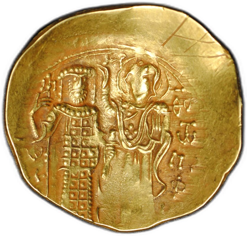 Монета Гиперперон 1222-1254 Иоанн III Дука Ватац Никейское царство Византия