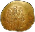 Монета Гиперперон 1222-1254 Иоанн III Дука Ватац Никейское царство Византия
