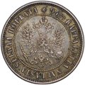 Монета 1 марка 1890 L Русская Финляндия