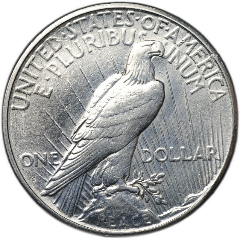 Монета 1 доллар 1925 S Мирный США