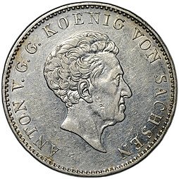 фото для Монета 1 талер 1829 S ZEHN EINE Саксония Германия Аверс