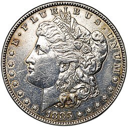 фото для Монета 1 доллар 1883 Моргана США Аверс