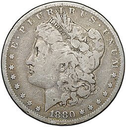 фото для Монета 1 доллар 1880 O Моргана США Аверс