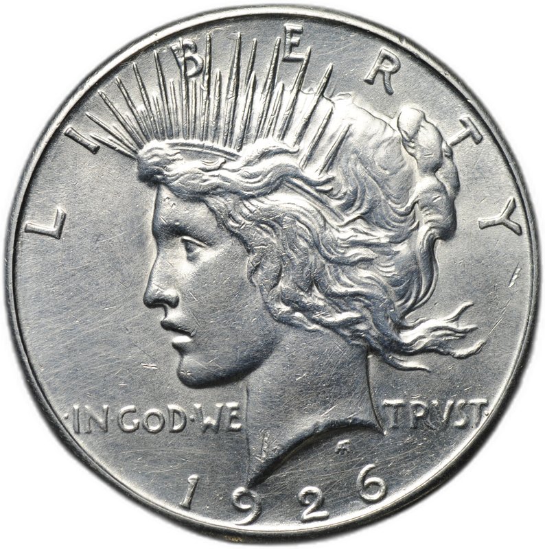 Монета 1 доллар 1926 S Мирный США