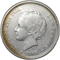 Монета 5 песет 1893 L Испания