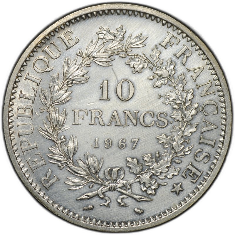 Монета 10 франков 1963 Франция