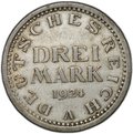 Монета 3 марки 1924 A Германия