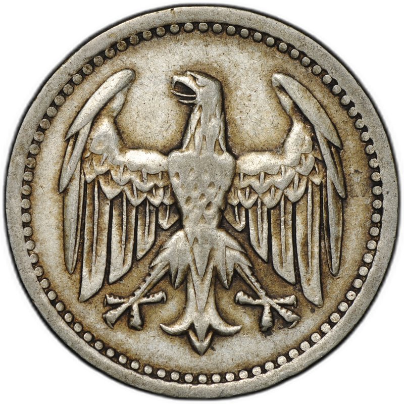 Монета 3 марки 1924 A Германия