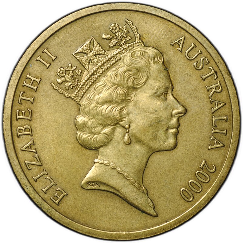 Монета 5 долларов 2000 Парусный спорт Олимпиада Сидней Австралия