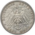 Монета 3 марки 1910 Е Саксония Германия
