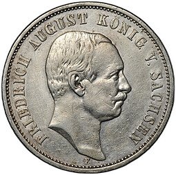 фото для Монета 3 марки 1910 Е Саксония Германия Аверс