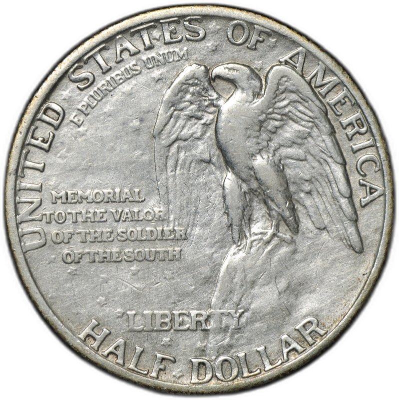 Монета 50 центов (1/2 доллара) 1925 Мемориал Стоун-Маунтин США