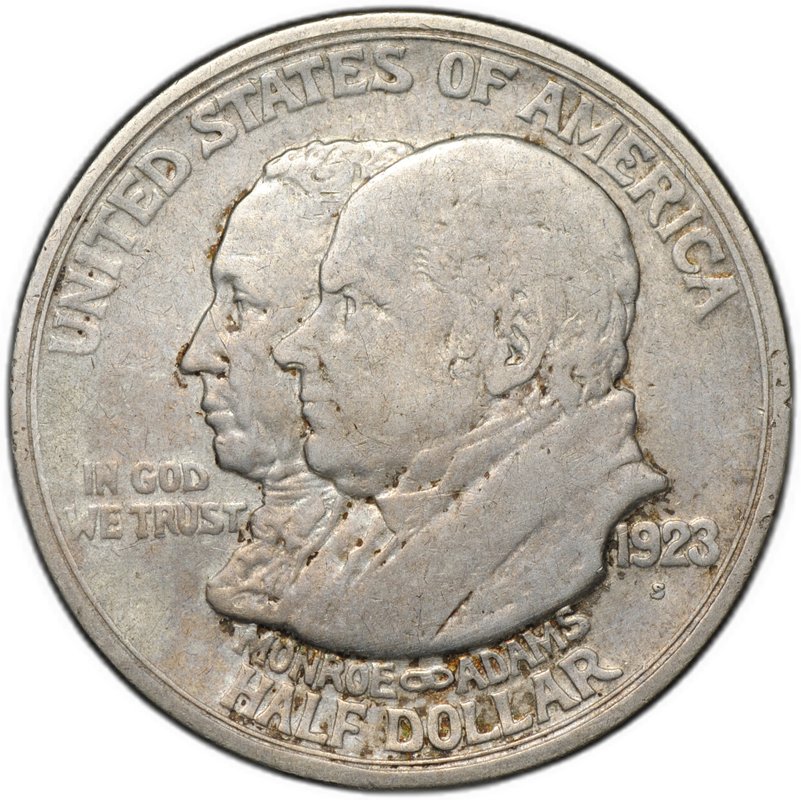 Монета 50 центов (1/2 доллара) 1923 Столетие доктрины Монро США