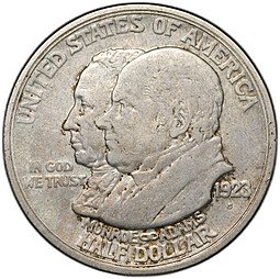 фото для Монета 50 центов (1/2 доллара) 1923 Столетие доктрины Монро США Аверс