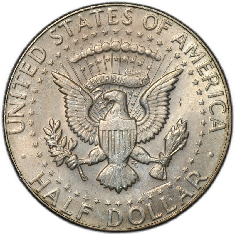 Монета 50 центов (1/2 доллара) 1969 D Денвер США