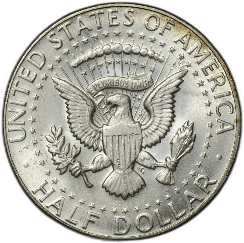 Монета 50 центов (1/2 доллара) 1970 D Денвер США