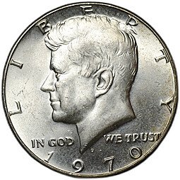 фото для Монета 50 центов (1/2 доллара) 1970 D Денвер США Аверс