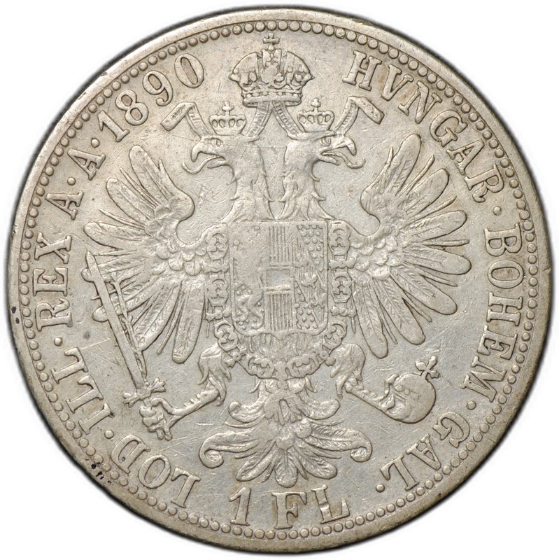 Монета 1 флорин 1890 Австрия