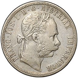 фото для Монета 1 флорин 1890 Австрия Аверс