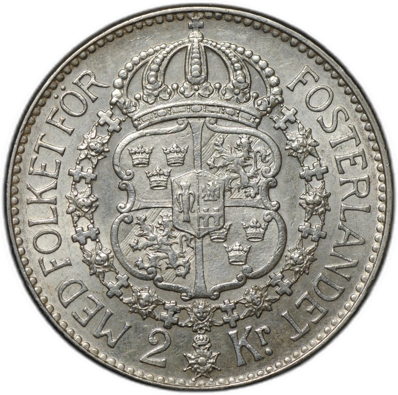 Монета 2 кроны 1934 G Швеция