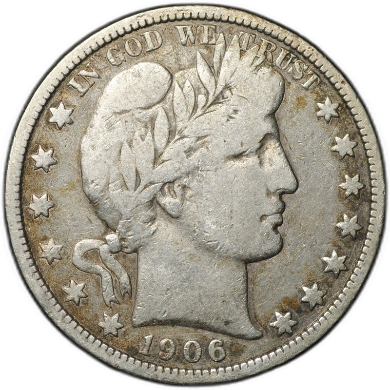Монета 50 центов (1/2 доллара) 1906 D США