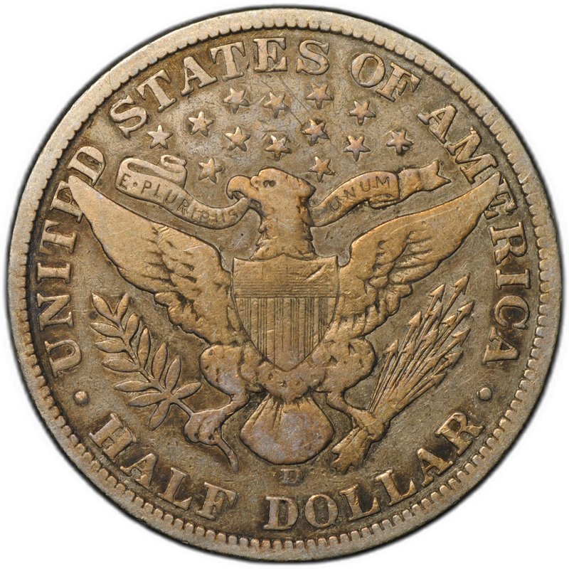 Монета 50 центов (1/2 доллара) 1906 D США