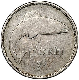 фото для Монета 2 шилинга - 1 флорин 1942 Ирландия Аверс