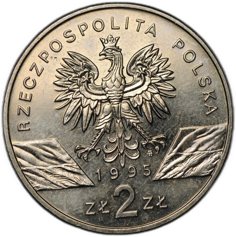 Монета 2 злотых 1995 Сом Польша