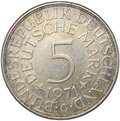 Монета 5 марок 1971 G Германия ФРГ