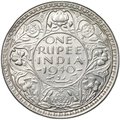 Монета 1 рупия 1940 Индия Британская