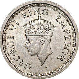 фото для Монета 1 рупия 1940 Индия Британская Аверс