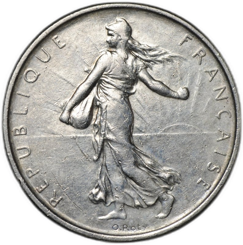 Монета 5 франков 1961 Франция