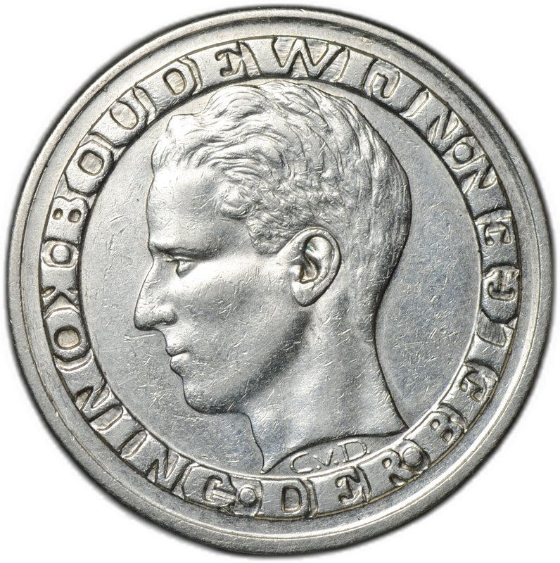 Монета 50 франков 1958 Международная выставка Экспо в Брюсселе DER BELGEN Бельгия