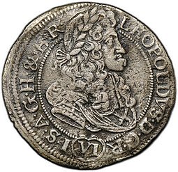 фото для Монета 6 крейцеров 1686 SHS Богемия Аверс