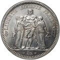 Монета 5 франков 1873 A Франция