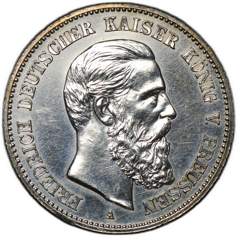 Монета 2 марки 1888 A Фридрих III Пруссия Германия