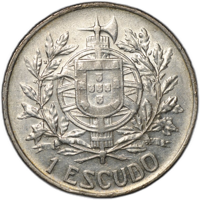 Монета 1 эскудо 1910 Основание республики Португалия