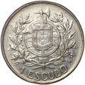 Монета 1 эскудо 1910 Основание республики Португалия
