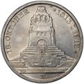 Монета 3 марки 1913 Е 100 лет победы над Наполеоном Битва Народов Саксония Германия
