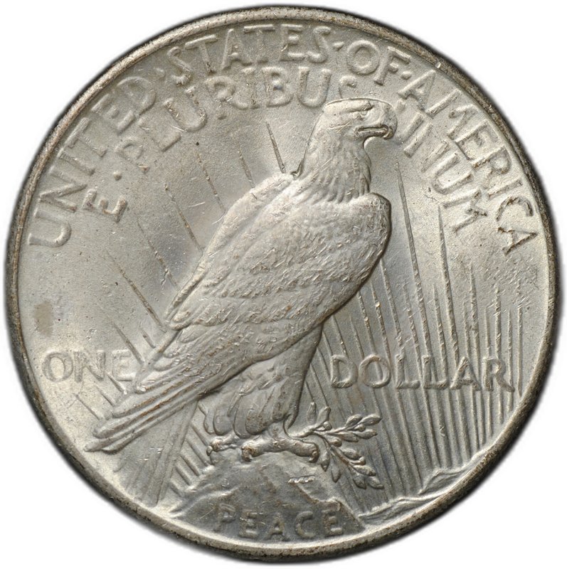 Монета 1 доллар 1925 Мирный США