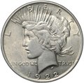Монета 1 доллар 1922 Мирный Филадельфия США