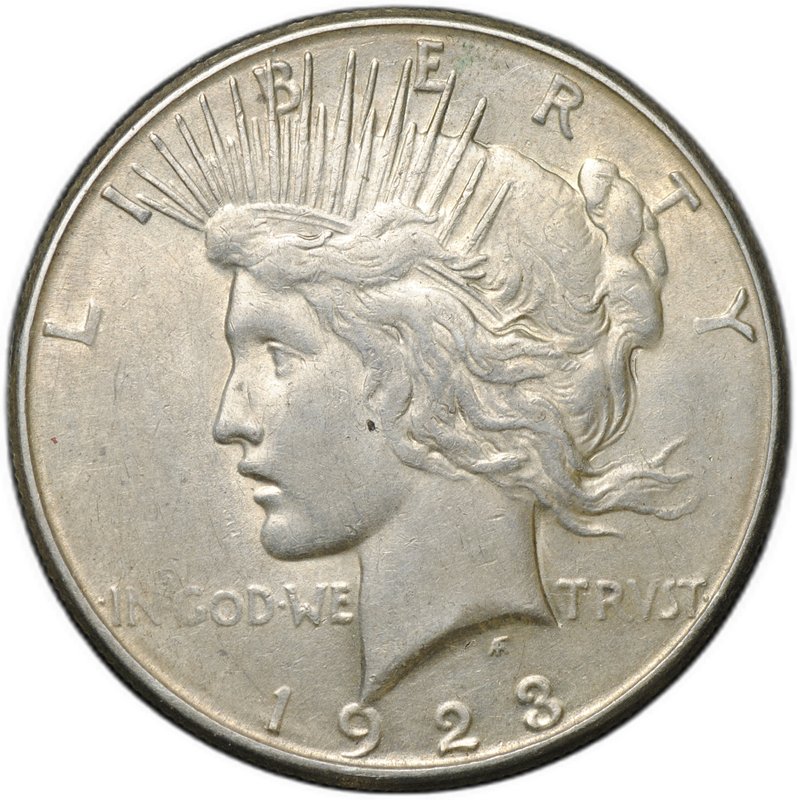 Монета 1 доллар 1923 S Мирный США