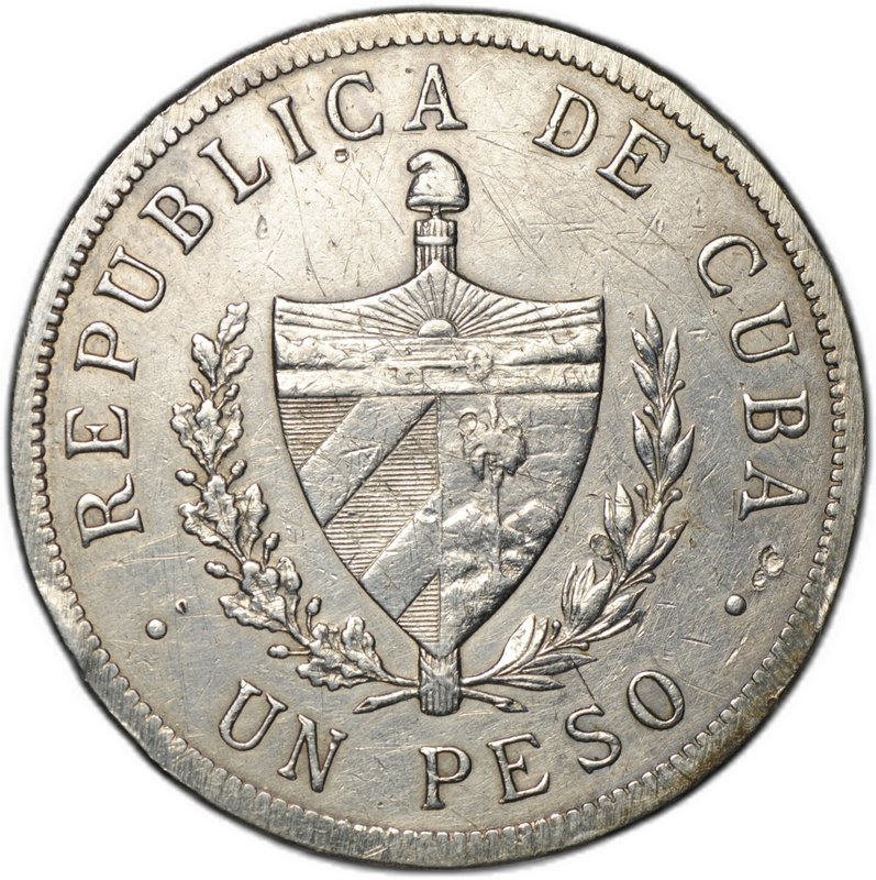 Монета 1 песо 1933 Куба