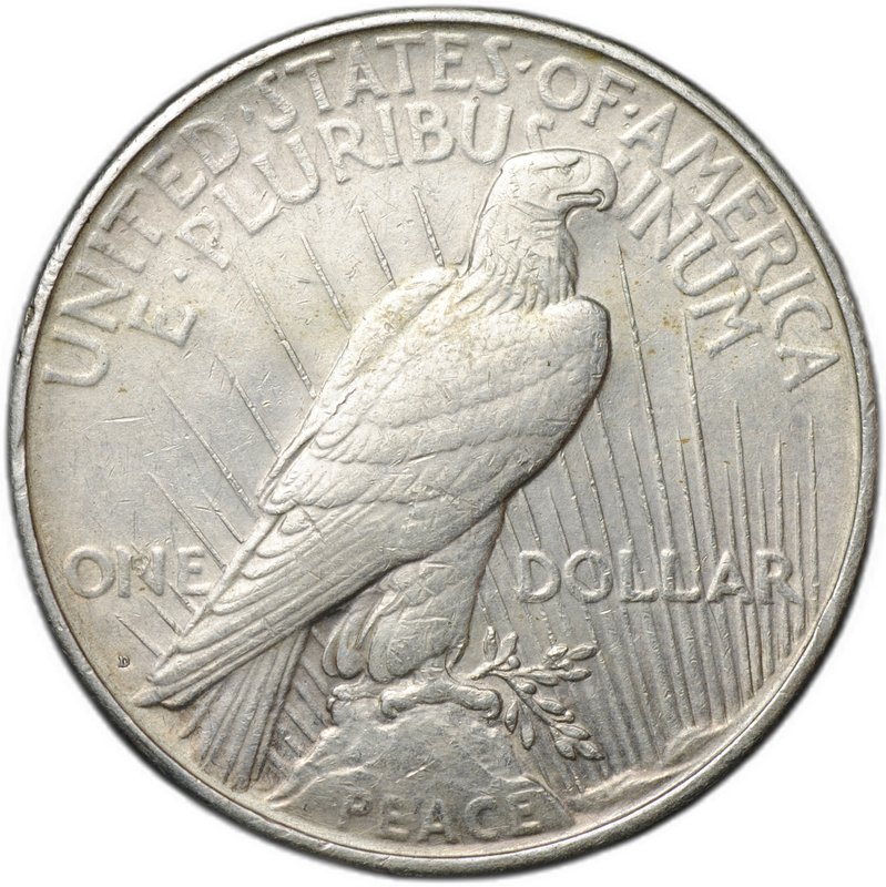 Монета 1 доллар 1922 D Мирный США