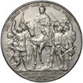 Монета 3 марки 1913 100 лет победы над Наполеоном Франция (толпа) Пруссия Германия 