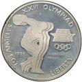 Монета 1 доллар 1983 S Олимпиада Лос-Анджелес Дискобол США PROOF