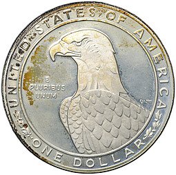 фото для Монета 1 доллар 1983 S Олимпиада Лос-Анджелес Дискобол США PROOF Аверс